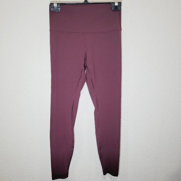 Lululemon Athletica Burgundy Leggings - Picture 2 of 10